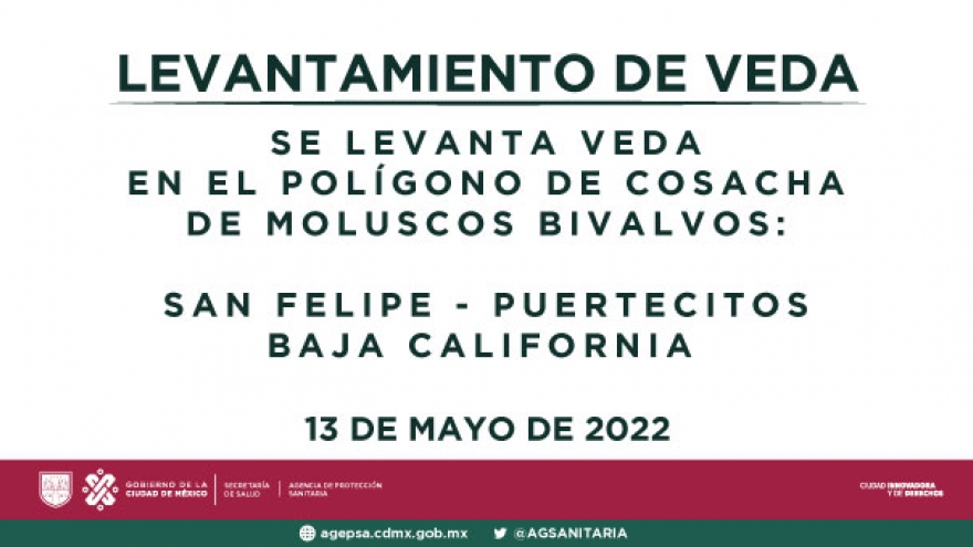 Levantamiento de Veda Sanitaria en polígono de San Felipe - Puertecitos, Baja California.