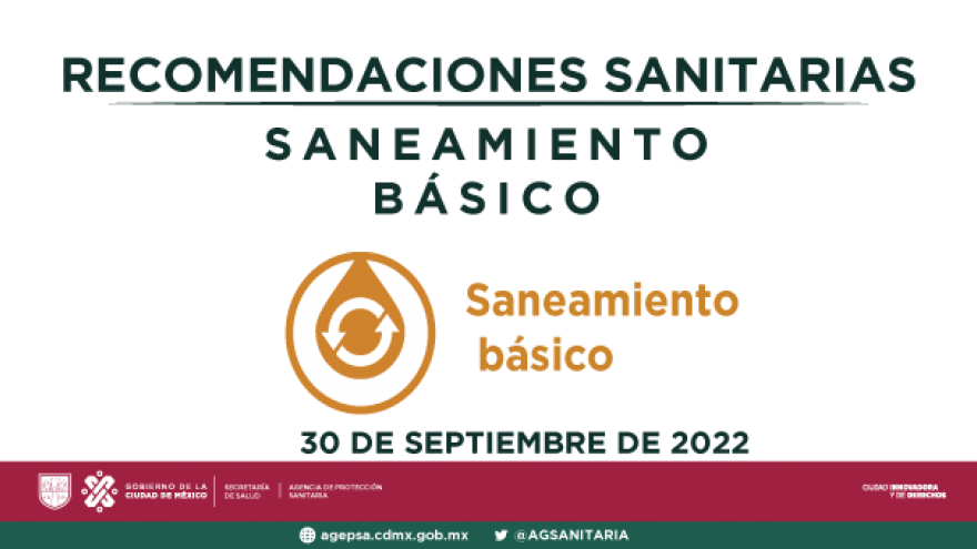 RECOMENDACIONES SANITARIAS EN SANEAMIENTO BÁSICO - 30 DE SEPTIEMBRE DE 2022
