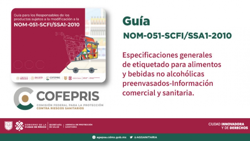 Guía para los Responsables de los productos sujetos a la modificación a la NOM-051-SCFI/SSA1-2010